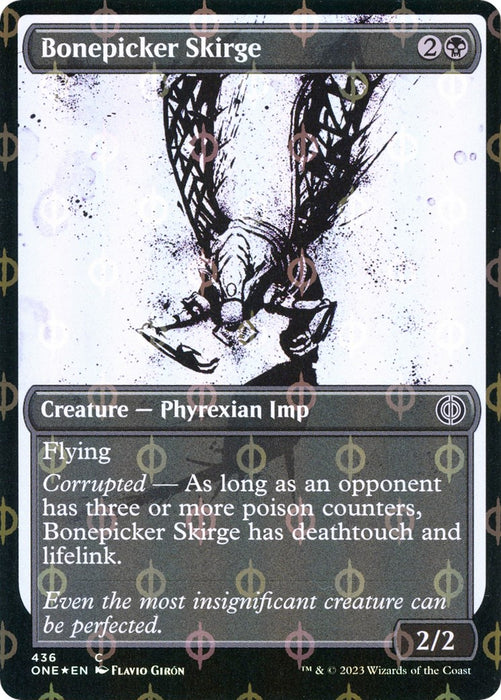 Bonepicker Skirge (Showcase) (Step-and-Compleat Foil) [ONE - 436]