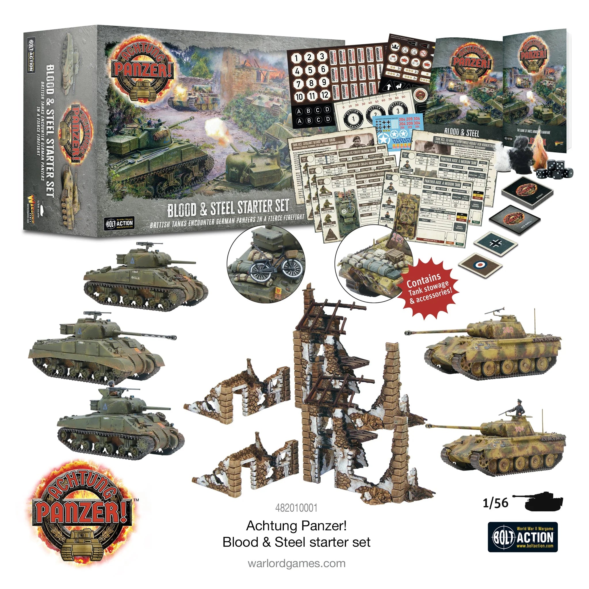 Achtung Panzer!: Blood & Steel Starter Game [New] | Yard's Games Ltd