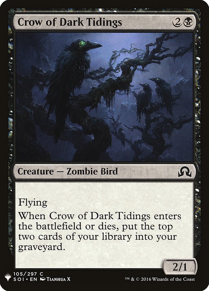 Crow of Dark Tidings [Mystery Booster] | Yard's Games Ltd
