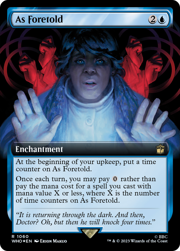 As Foretold (Extended Art) (Surge Foil) [Doctor Who] | Yard's Games Ltd