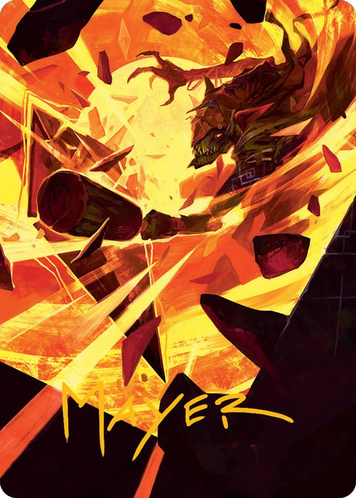 Zada, Hedron Grinder Art Card (Gold-Stamped Signature) [ASMOM - 75]