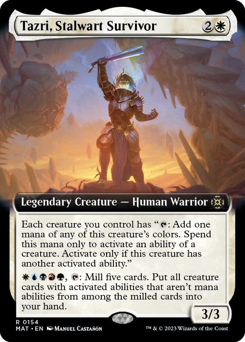 Tazri, Stalwart Survivor (Extended Art) [MAT - 154]