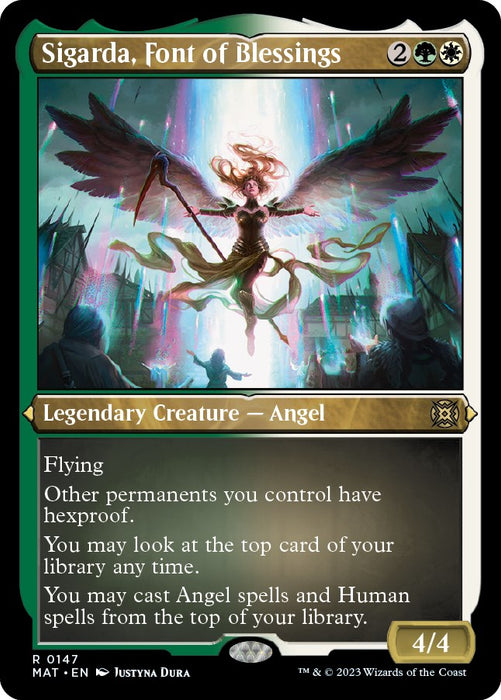 Sigarda, Font of Blessings (Foil Etched) [MAT - 147]