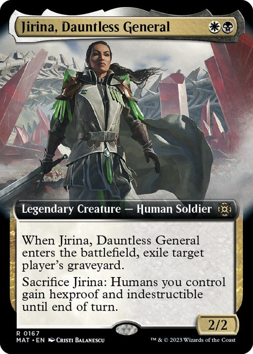 Jirina, Dauntless General (Extended Art) [MAT - 167]