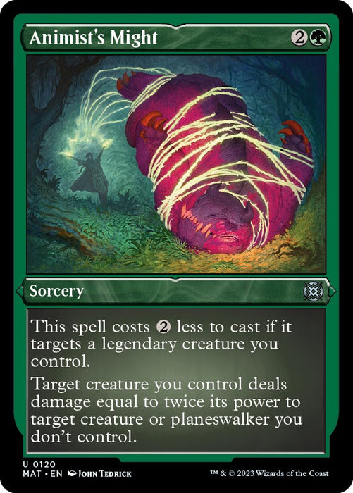 Animist's Might (Foil Etched) [MAT - 120]