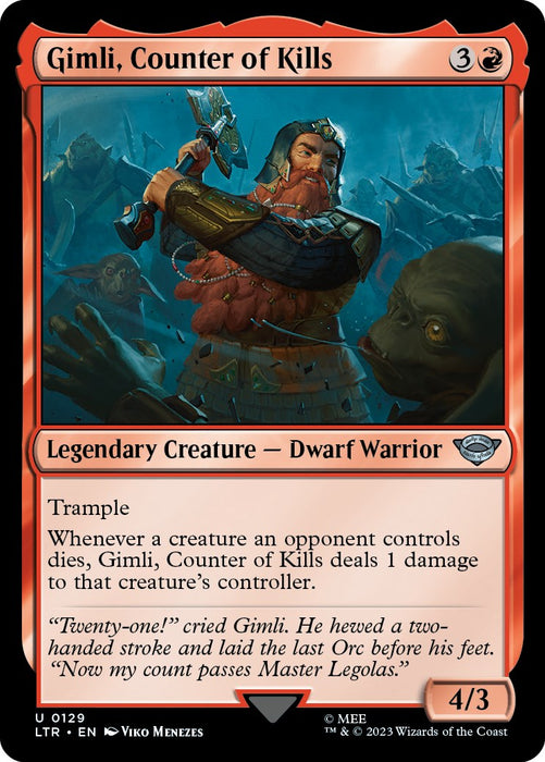 Gimli, Counter of Kills [LTR - 129]