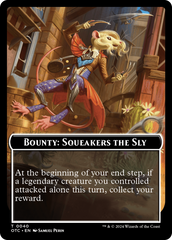 Bounty: Squeakers the Sly // Bounty Rules Double-Sided Token [Outlaws of Thunder Junction Commander Tokens] | Yard's Games Ltd