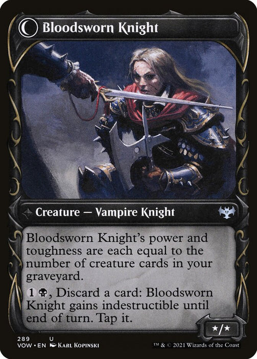 Bloodsworn Squire (Showcase) (Back)