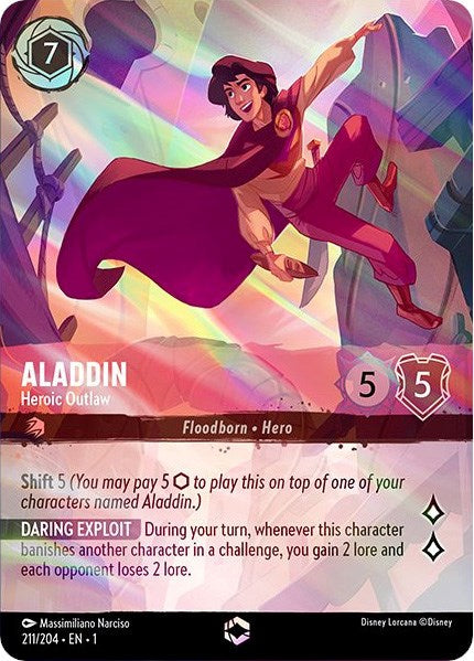 Aladdin - Heroic Outlaw (Enchanted) (211/204) [The First Chapter] | Yard's Games Ltd