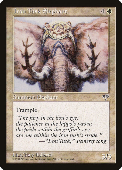 Iron Tusk Elephant [MIR - N/A]