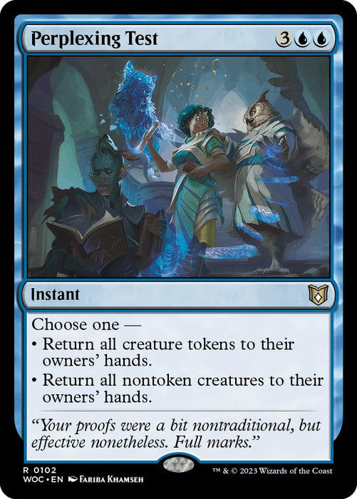 Perplexing Test [WOC - 102]