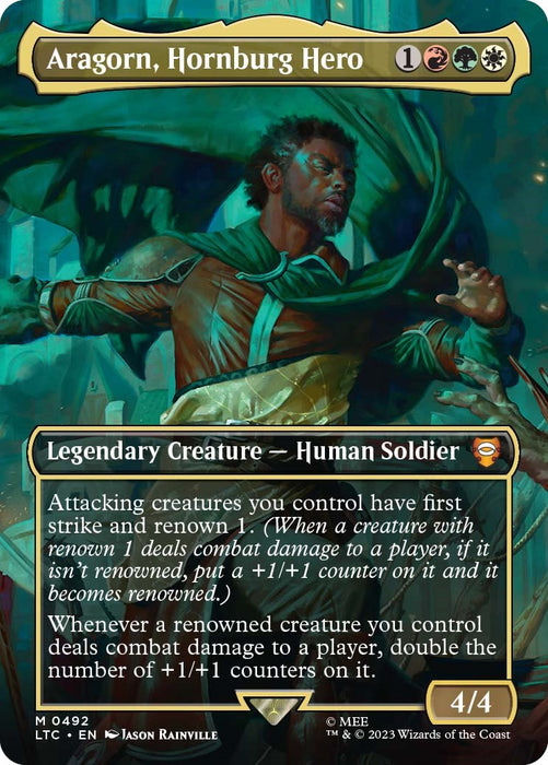Aragorn, Hornburg Hero (Borderless) [LTC - 492]