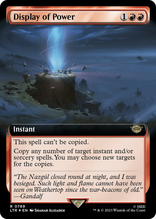 Display of Power (Extended Art) (Surge Foil) [LTR - 769]