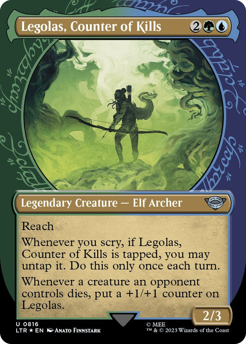 Legolas, Counter of Kills (Showcase) (Surge Foil) [LTR - 816]