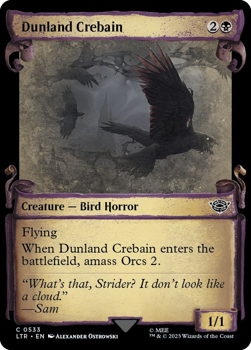 Dunland Crebain (Showcase Scrolls) [LTR - 533]
