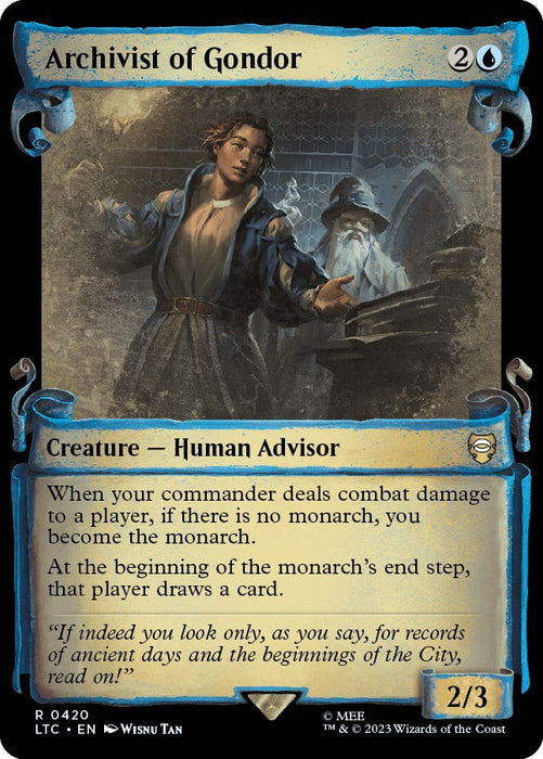 Archivist of Gondor (Showcase Scrolls) [LTC - 420]