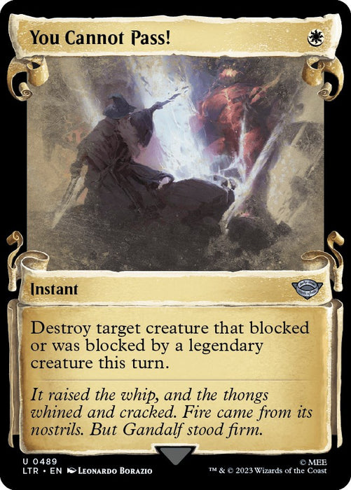 You Cannot Pass! (Showcase Scrolls) [LTR - 489]