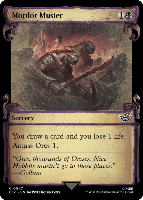 Mordor Muster (Showcase Scrolls) [LTR - 547]