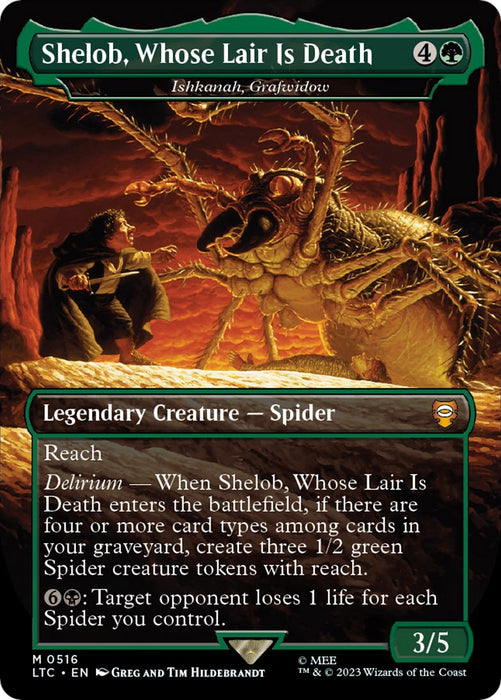 Shelob, Whose Lair Is Death - Ishkanah, Grafwidow (Borderless) [LTC - 516]