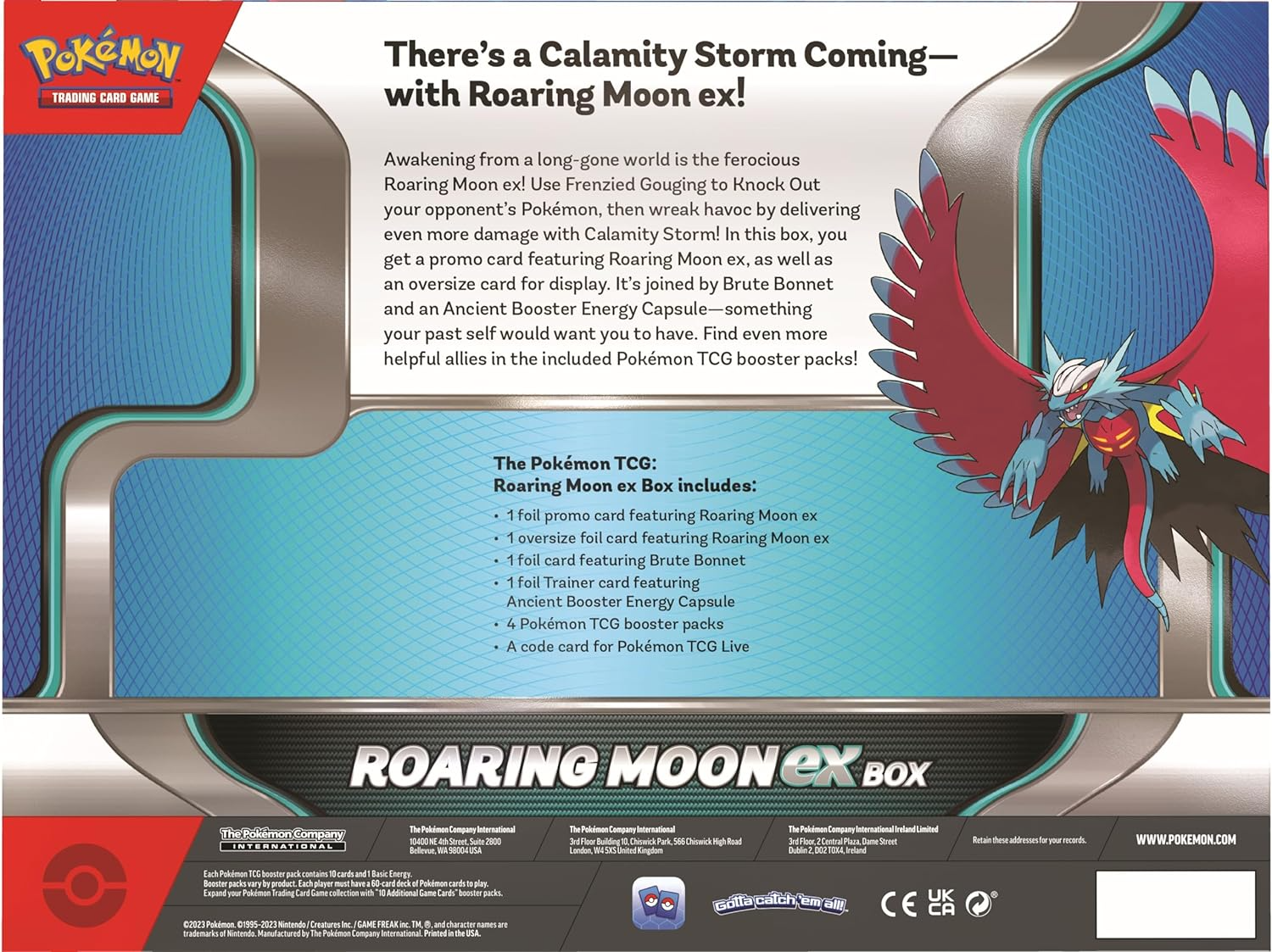 Pokémon TCG: Roaring Moon ex Box | Yard's Games Ltd