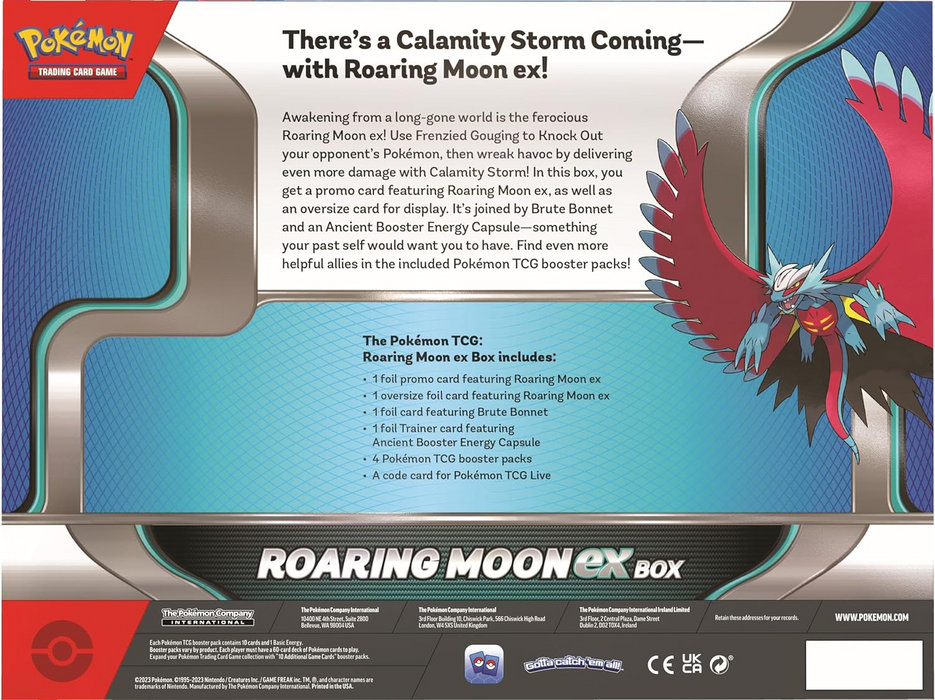 Pokémon TCG: Roaring Moon ex Box