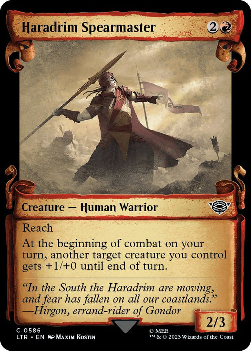 Haradrim Spearmaster (Showcase Scrolls) [LTR - 586]