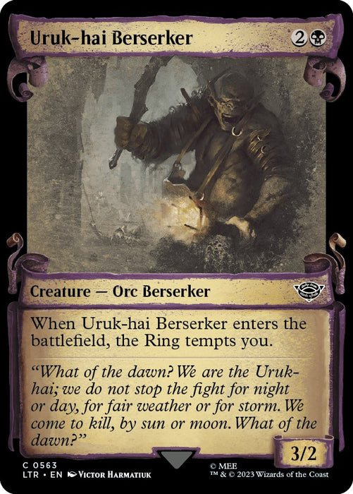 Uruk-hai Berserker (Showcase Scrolls) [LTR - 563]