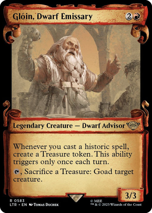 Gloin, Dwarf Emissary (Showcase Scrolls) [LTR - 583]