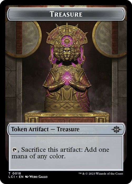 Treasure (0018) // Dinosaur (0001) Double-Sided Token [LCI - 18 // 1]