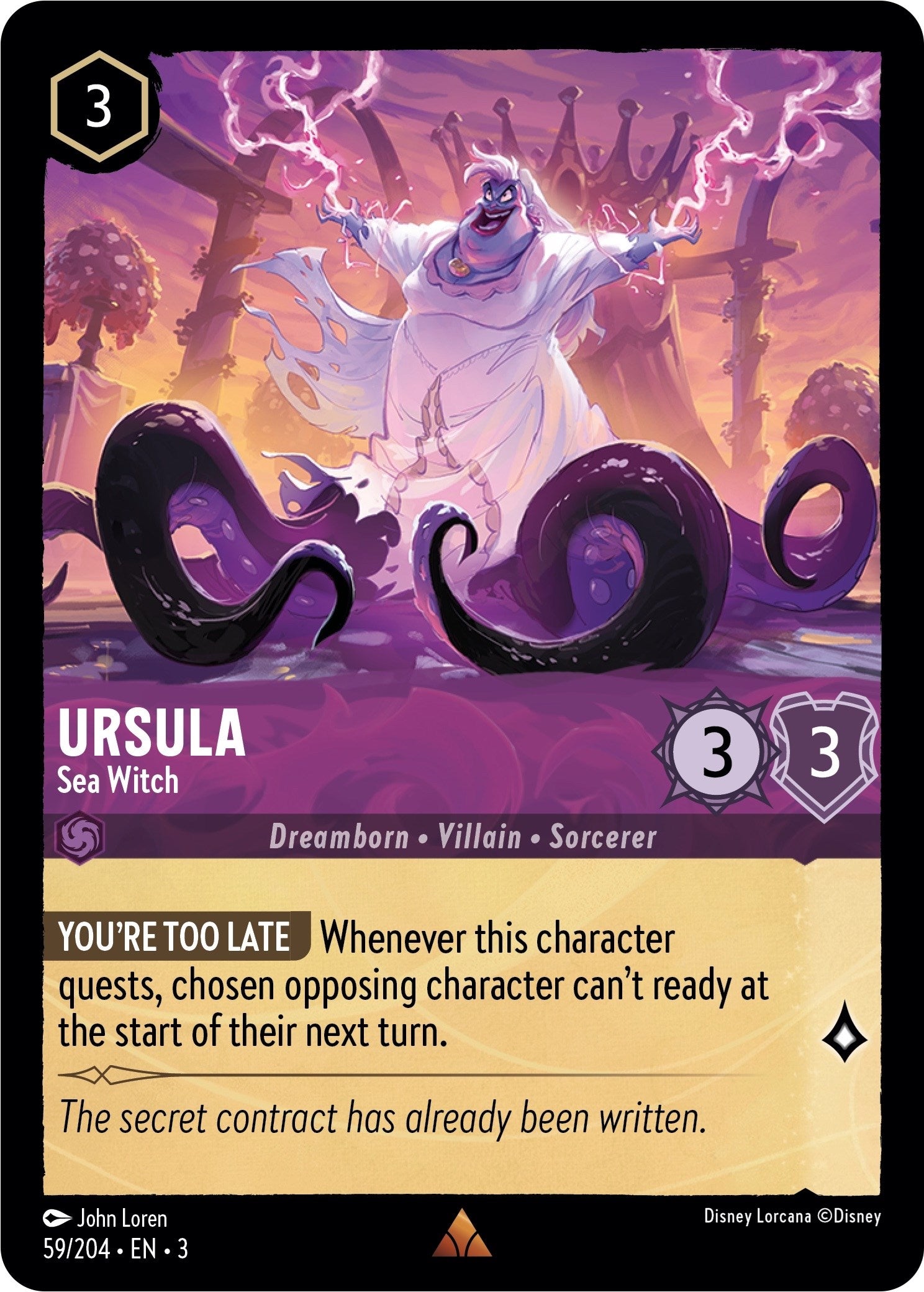Ursula - Sea Witch (59/204) [Into the Inklands] | Yard's Games Ltd