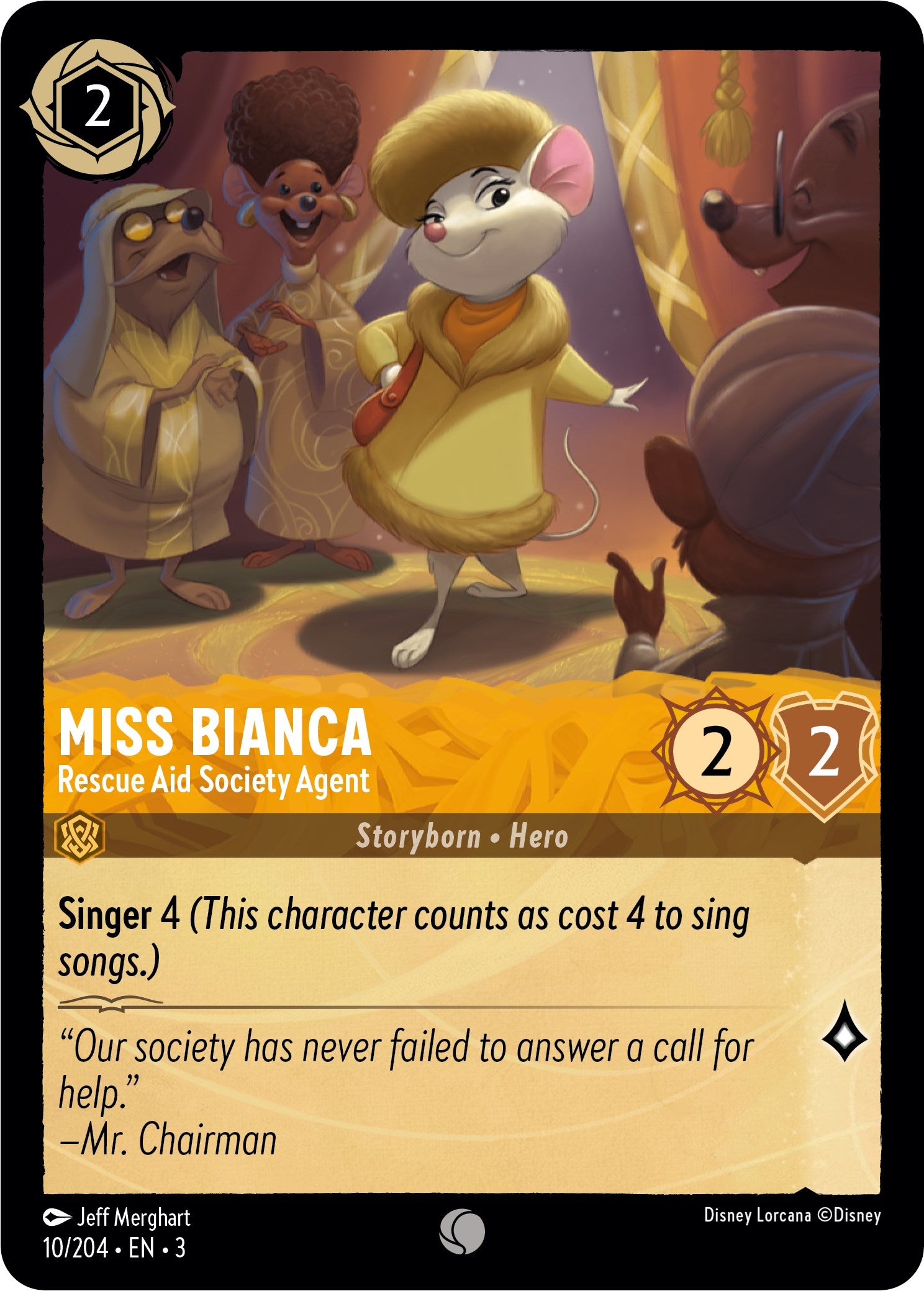 Miss Bianca - Rescue Aid Society Agent (10/204) [Into the Inklands] | Yard's Games Ltd