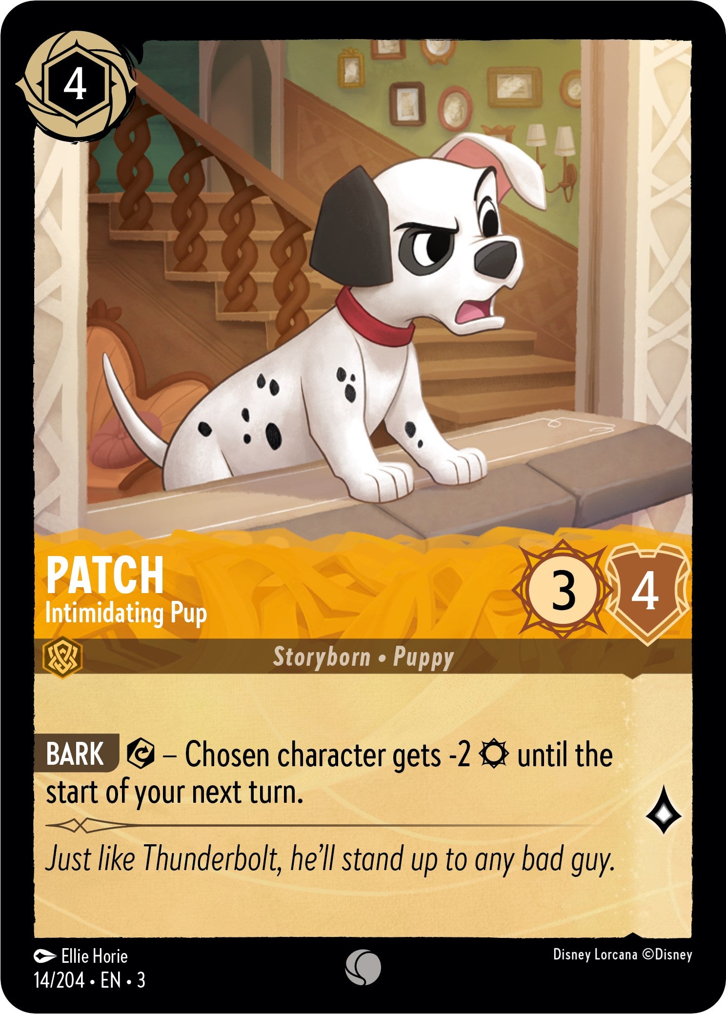 Patch - Intimidating Pup (14/204) [Into the Inklands] | Yard's Games Ltd