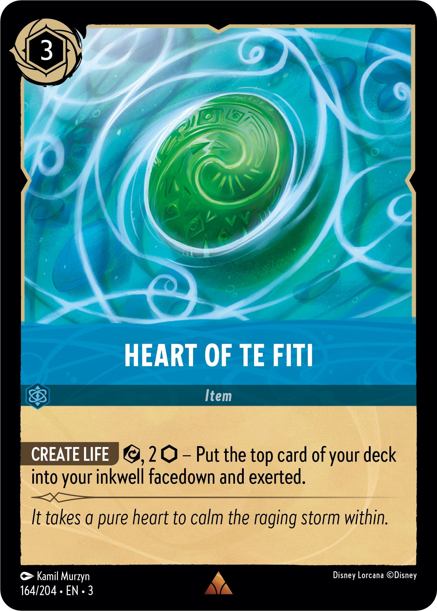 Heart of Te Fiti (164//204) [Into the Inklands] | Yard's Games Ltd