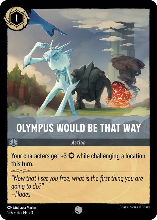 Olympus Would Be That Way [3 - 197]