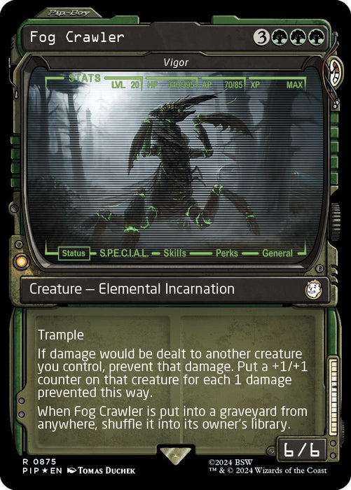 Fog Crawler - Vigor (Showcase) (Surge Foil) [PIP - 875]