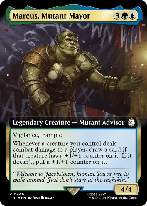 Marcus, Mutant Mayor (Extended Art) (Surge Foil) [PIP - 946]