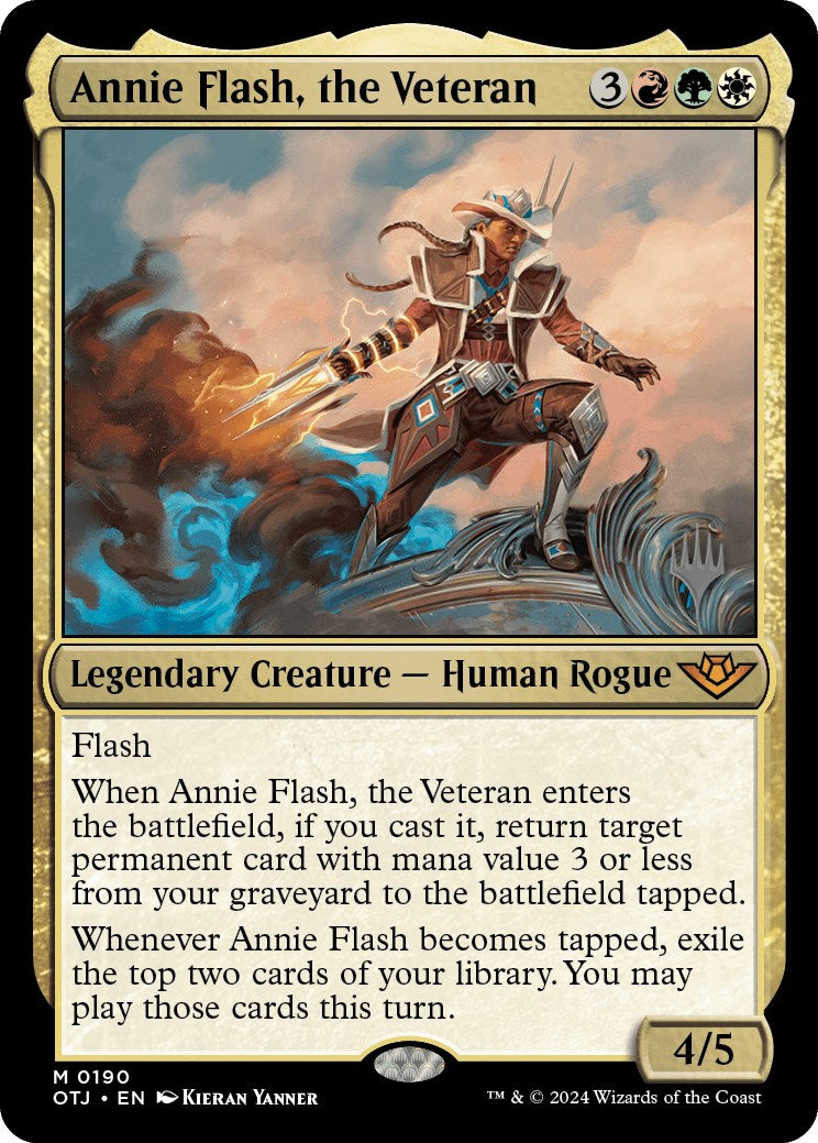 Annie Flash, the Veteran (Promo Pack) [Outlaws of Thunder Junction Promos] | Yard's Games Ltd