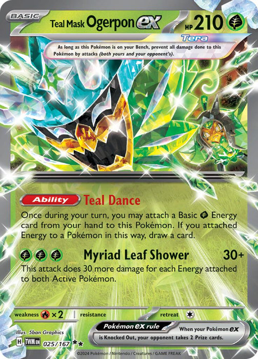 Teal Mask Ogerpon ex - 025/167 [TWM - 025/167]