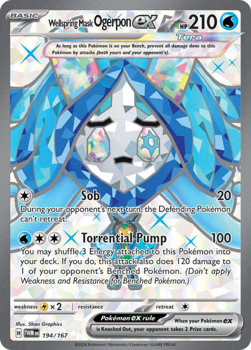 Wellspring Mask Ogerpon ex - 194/167 [TWM - 194/167]