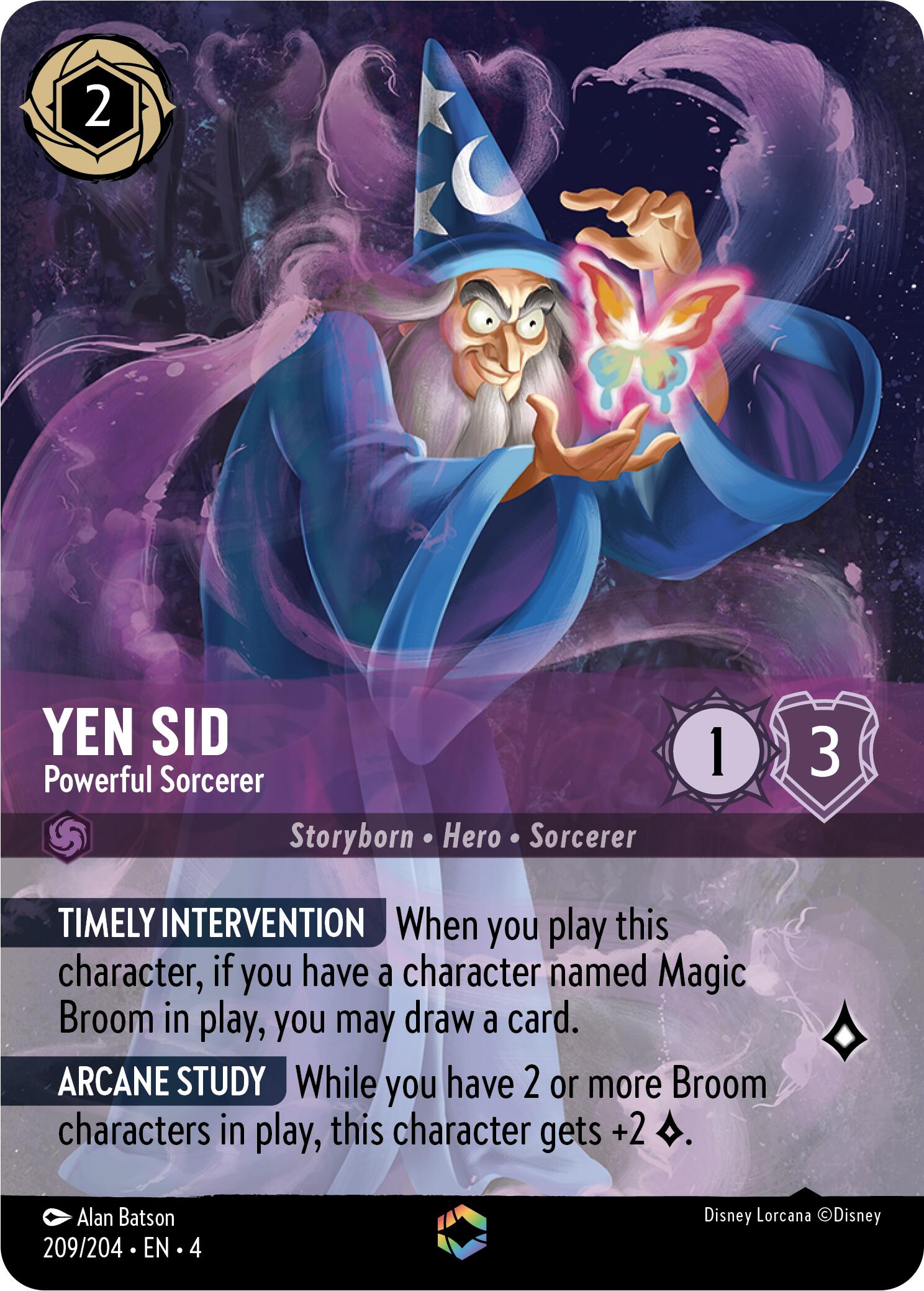 Yen Sid - Powerful Sorcerer (Enchanted) (209/204) [Ursula's Return] | Yard's Games Ltd