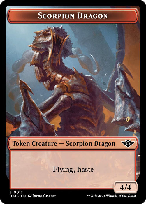 Scorpion Dragon // Plot Double-Sided Token [OTJ - 11 // 20]