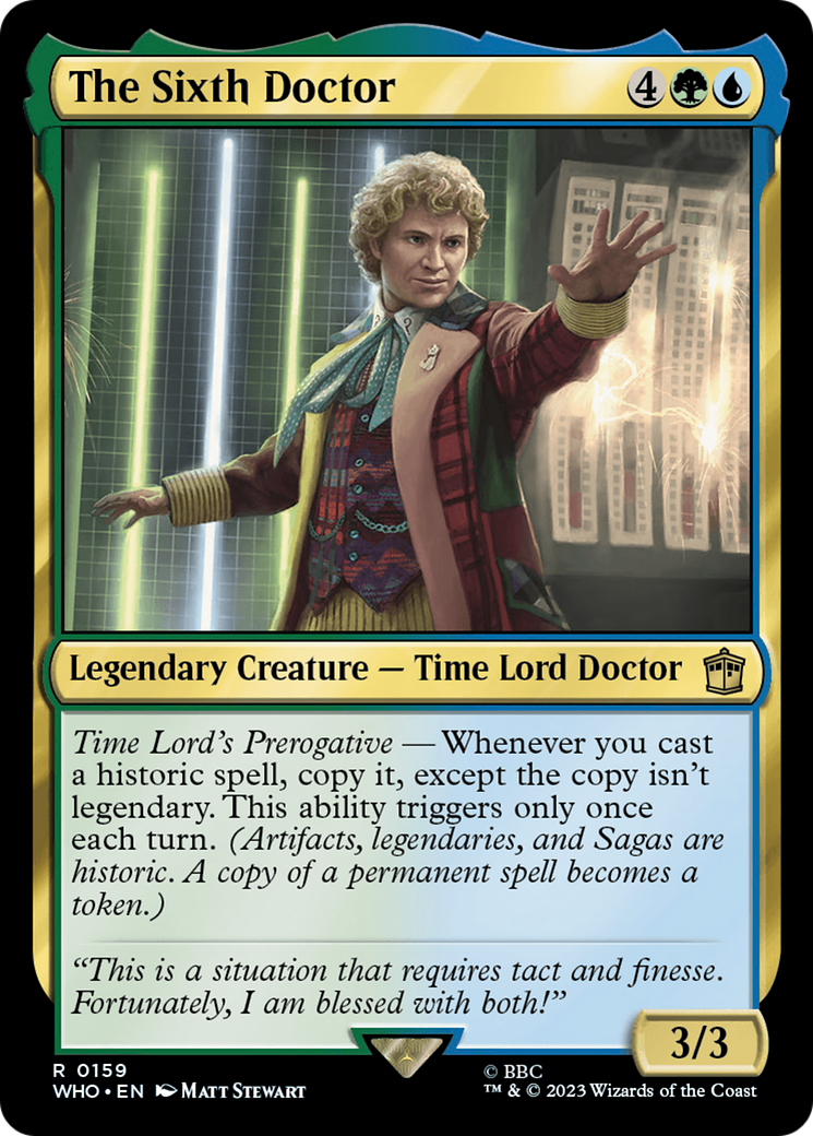 The Sixth Doctor [Doctor Who] | Yard's Games Ltd