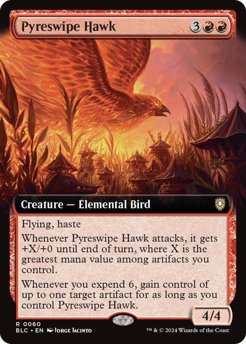 Pyreswipe Hawk (Extended Art) [BLC - 60]