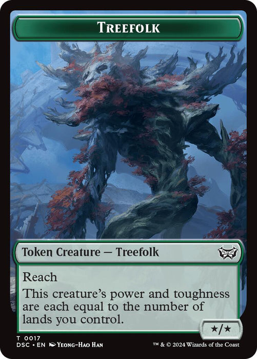 Treefolk // Spider Double-Sided Token [DSC - 17 // 16]