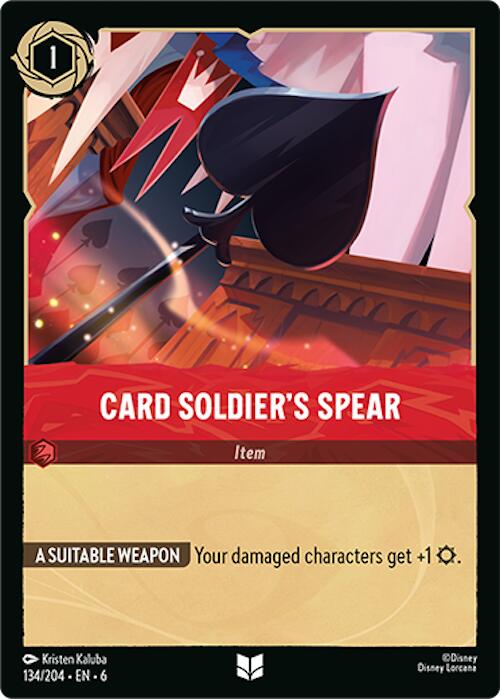 Card Soldier's Spear [6 - 134]