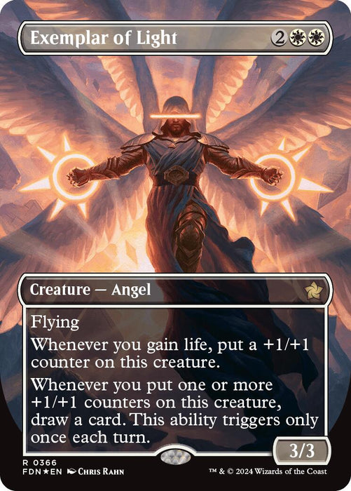 Exemplar of Light (Borderless) (Mana Foil) [FDN - 366]