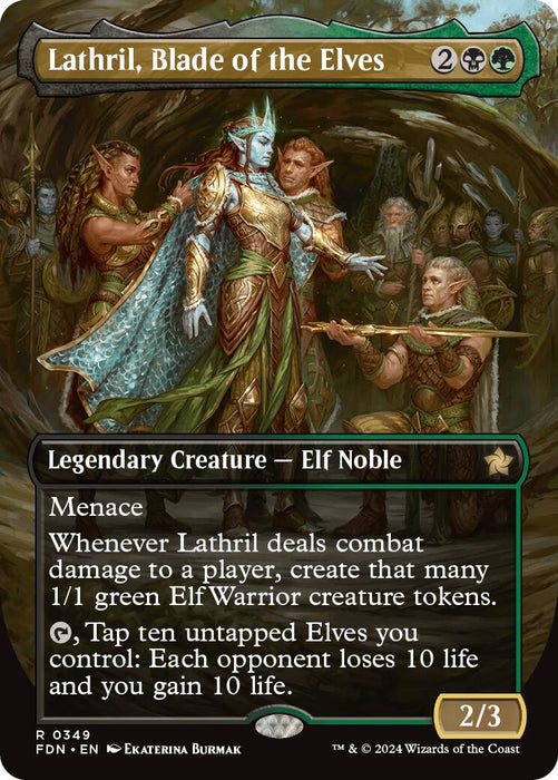 Lathril, Blade of the Elves (Borderless) [FDN - 349]