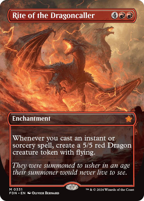 Rite of the Dragoncaller (Borderless) [FDN - 331]