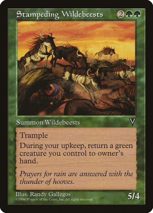 Stampeding Wildebeests [VIS - N/A]