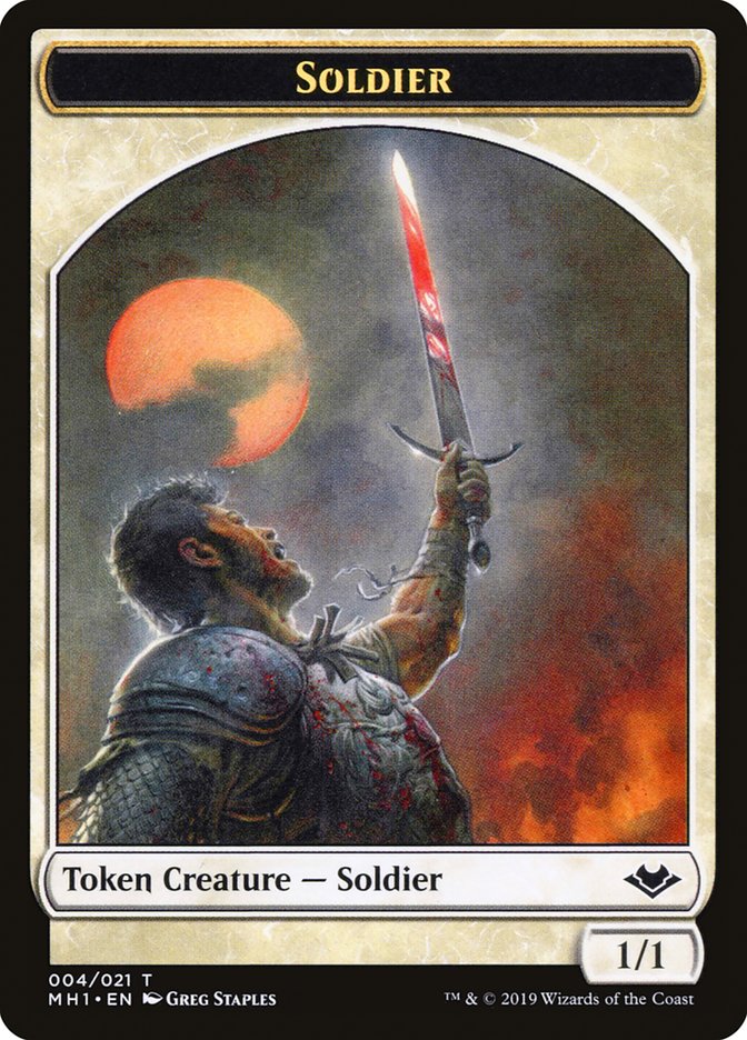 Angel (002) // Soldier (004) Double-Sided Token [Modern Horizons Tokens] | Yard's Games Ltd